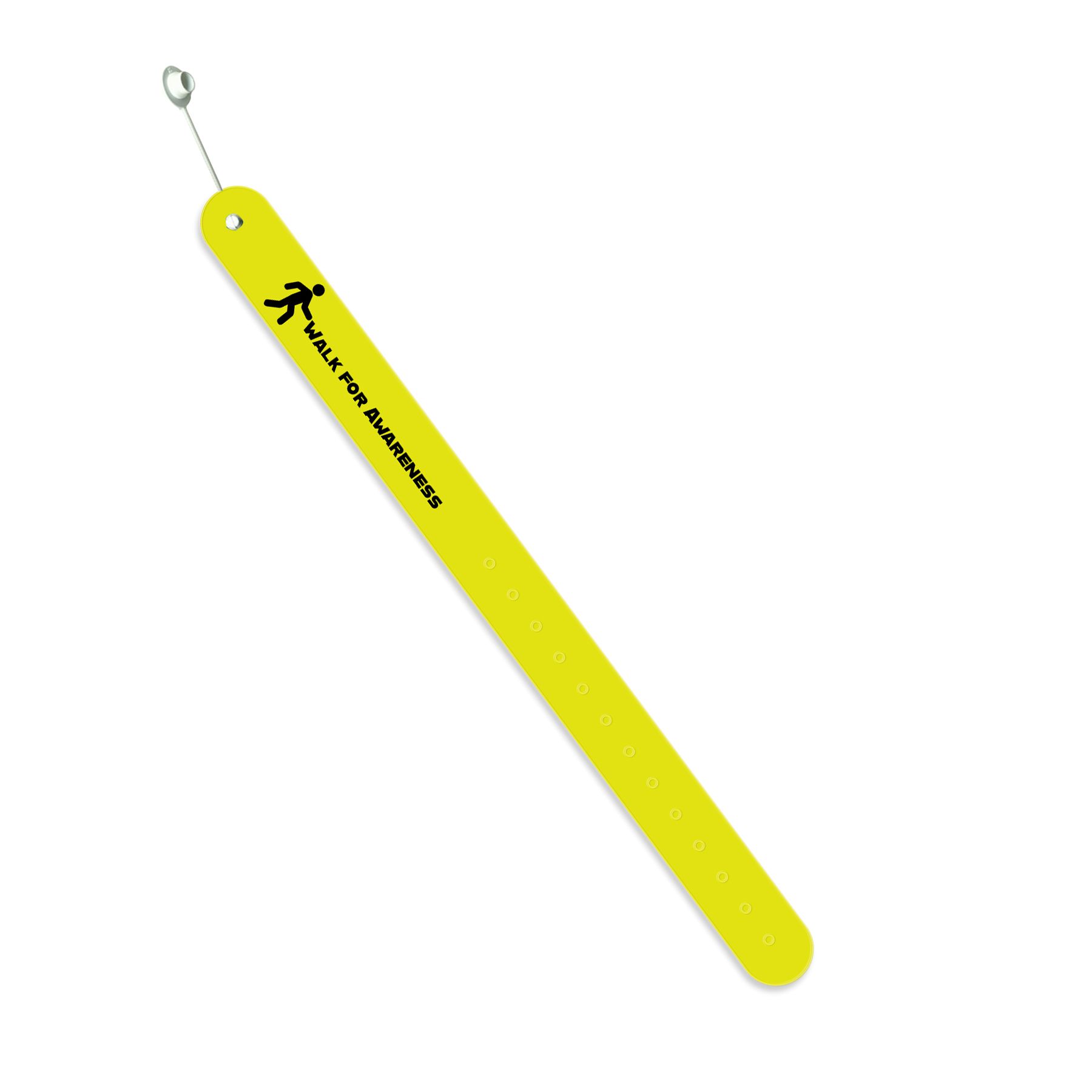 Fluorescent  Yellow Imprinted - Permanent Stud
